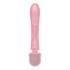 Розовый двусторонний вибромассажер Triple Lover - 23,7 см.