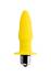 Желтая анальная вибровтулка Lancy - 11 см.